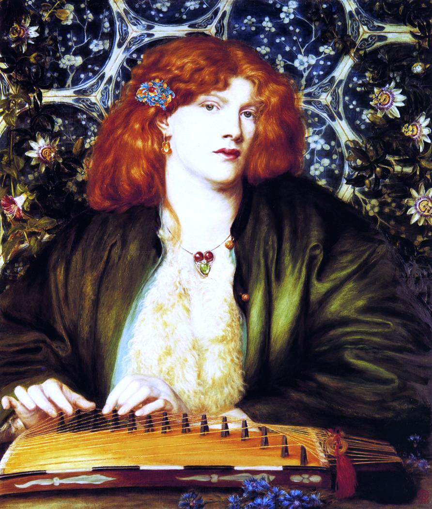 Dante Gabriel Rossetti The Blue Bower - Canvas Print