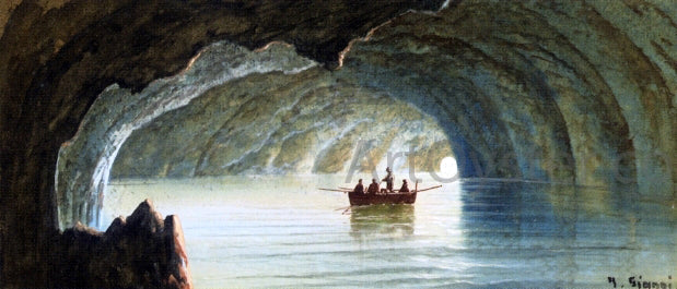 Girolamo Gianni The Blue Grotto, Capri - Canvas Print