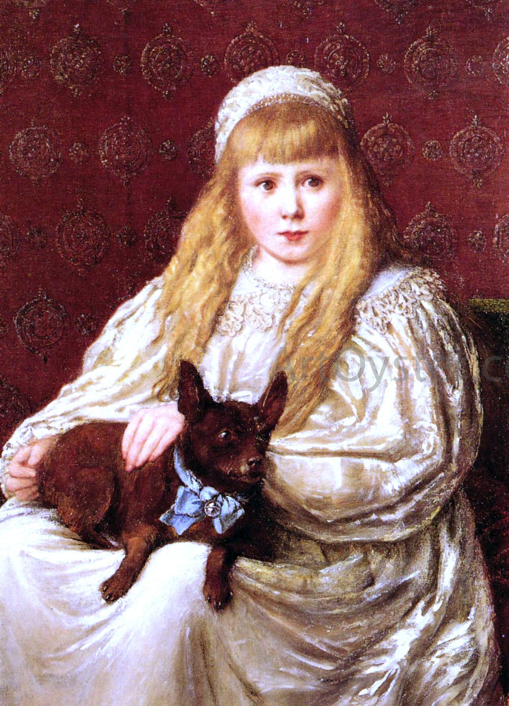 Charlotte Major Wyllie The Blue Ribbon - Canvas Print