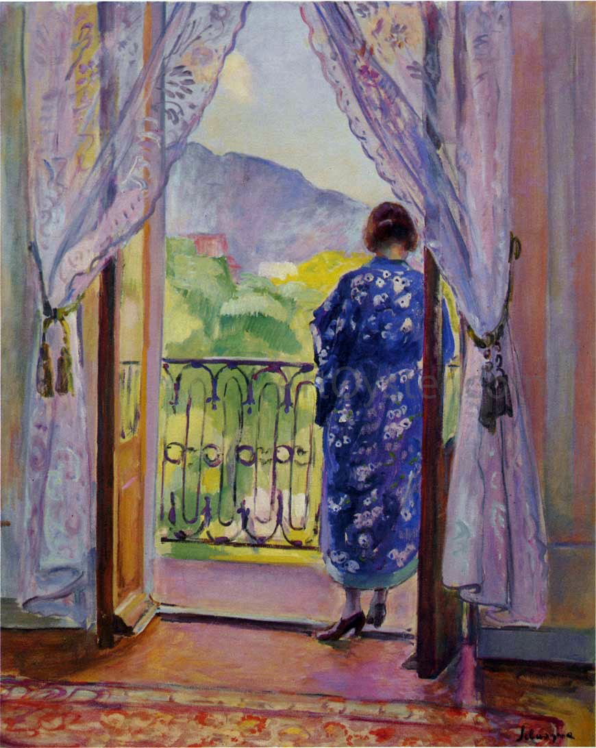 Henri Lebasque The Blue Robe - Canvas Print