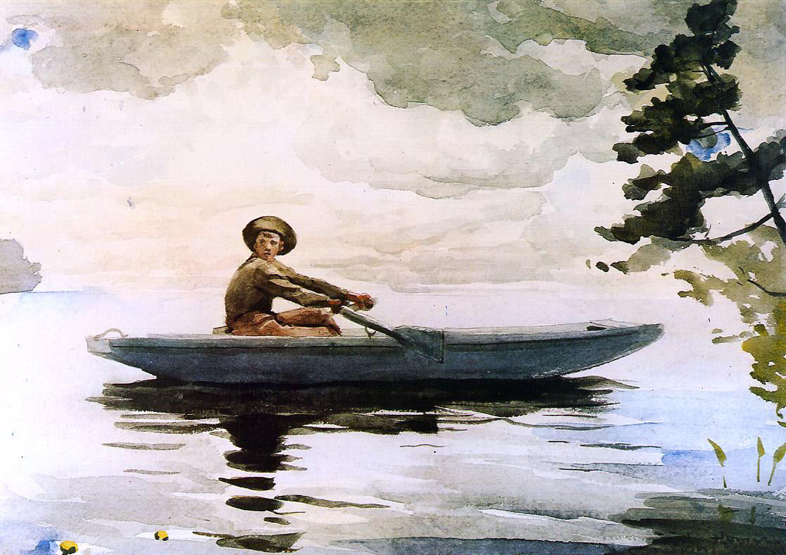 Winslow Homer The Boatsman - Canvas Print