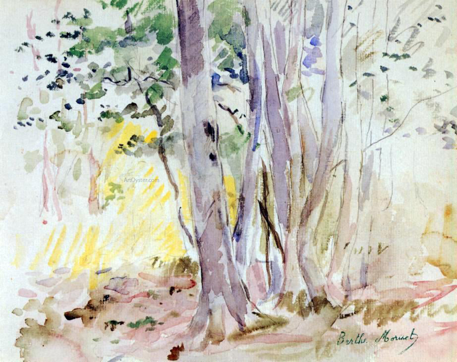 Berthe Morisot The Bois de Boulogne - Canvas Print