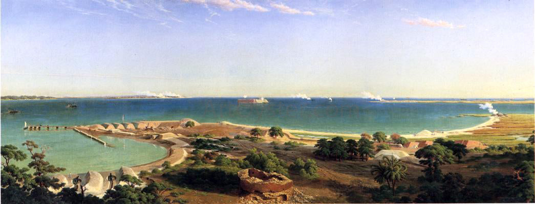 John Ross Key The Bombardment of Fort Sumter - Canvas Print