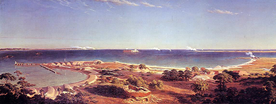 Albert Bierstadt The Bombardment of Fort Sumter - Canvas Print