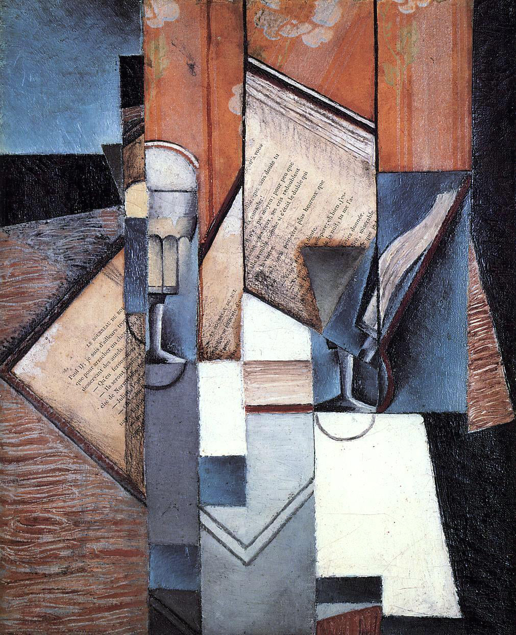 Juan Gris The Book - Canvas Print