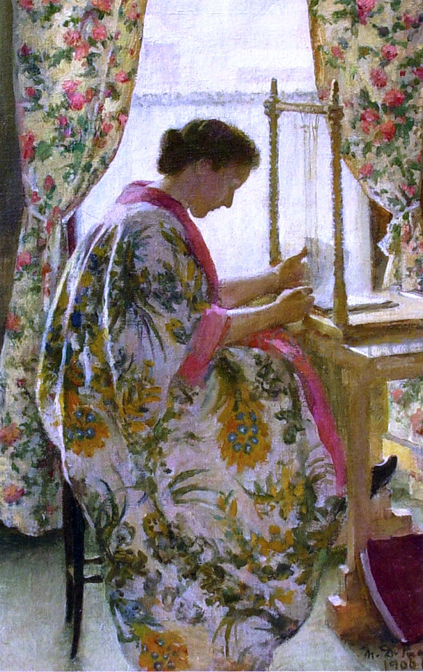 Marie Danforth Page The Book Binder - Canvas Print