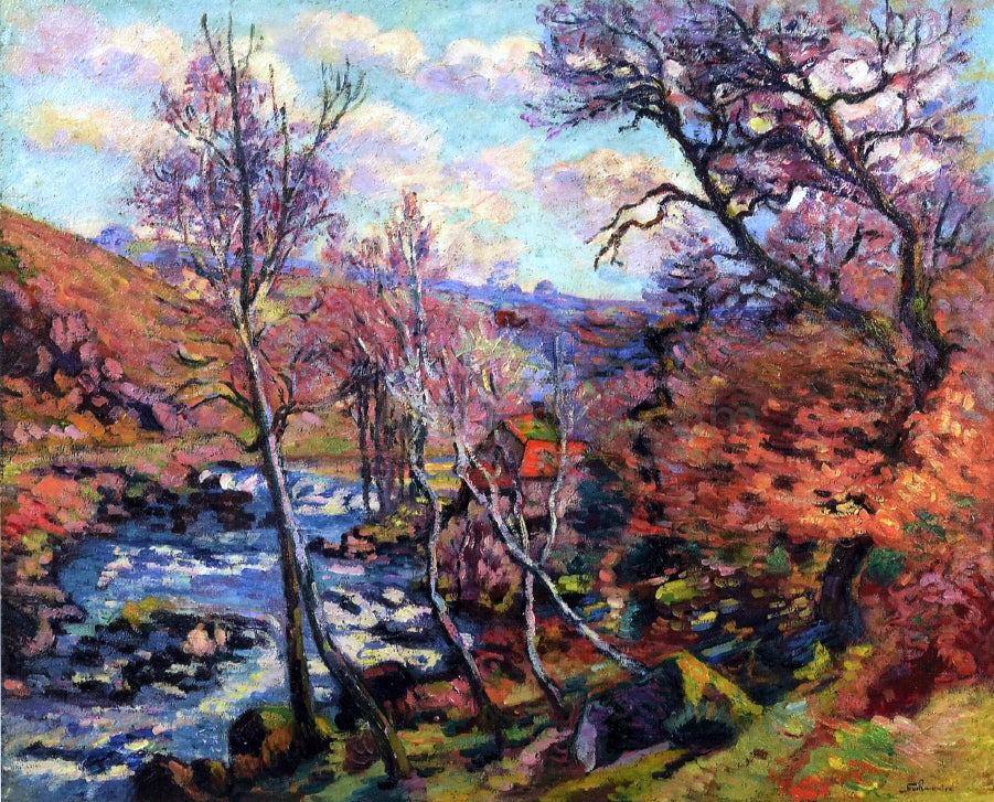 Armand Guillaumin The Bouchardon Mill at Crozant - Canvas Print