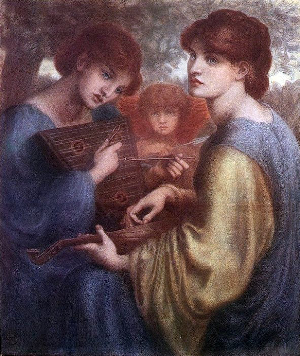 Dante Gabriel Rossetti The Bower Meadow - Canvas Print