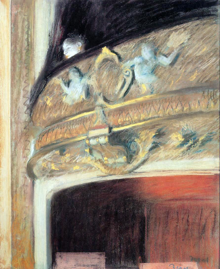 Edgar Degas The Box at the Opera - Canvas Print