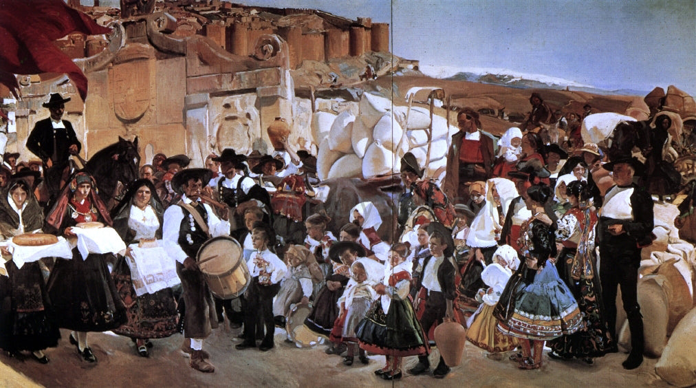 Joaquin Sorolla Y Bastida The Bread Fiesta (Castile) - Canvas Print