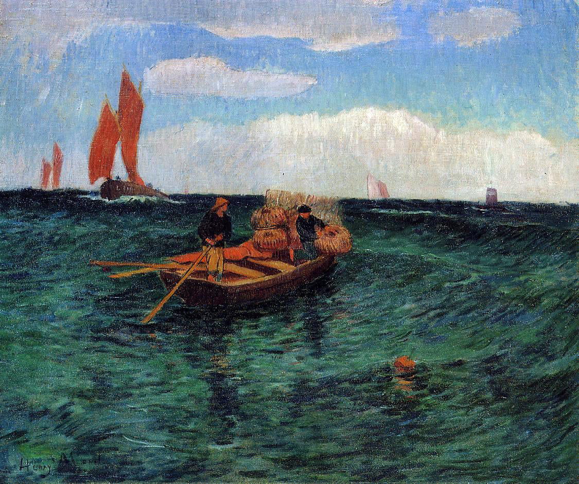 Henri Moret The Breton Sea - Canvas Print