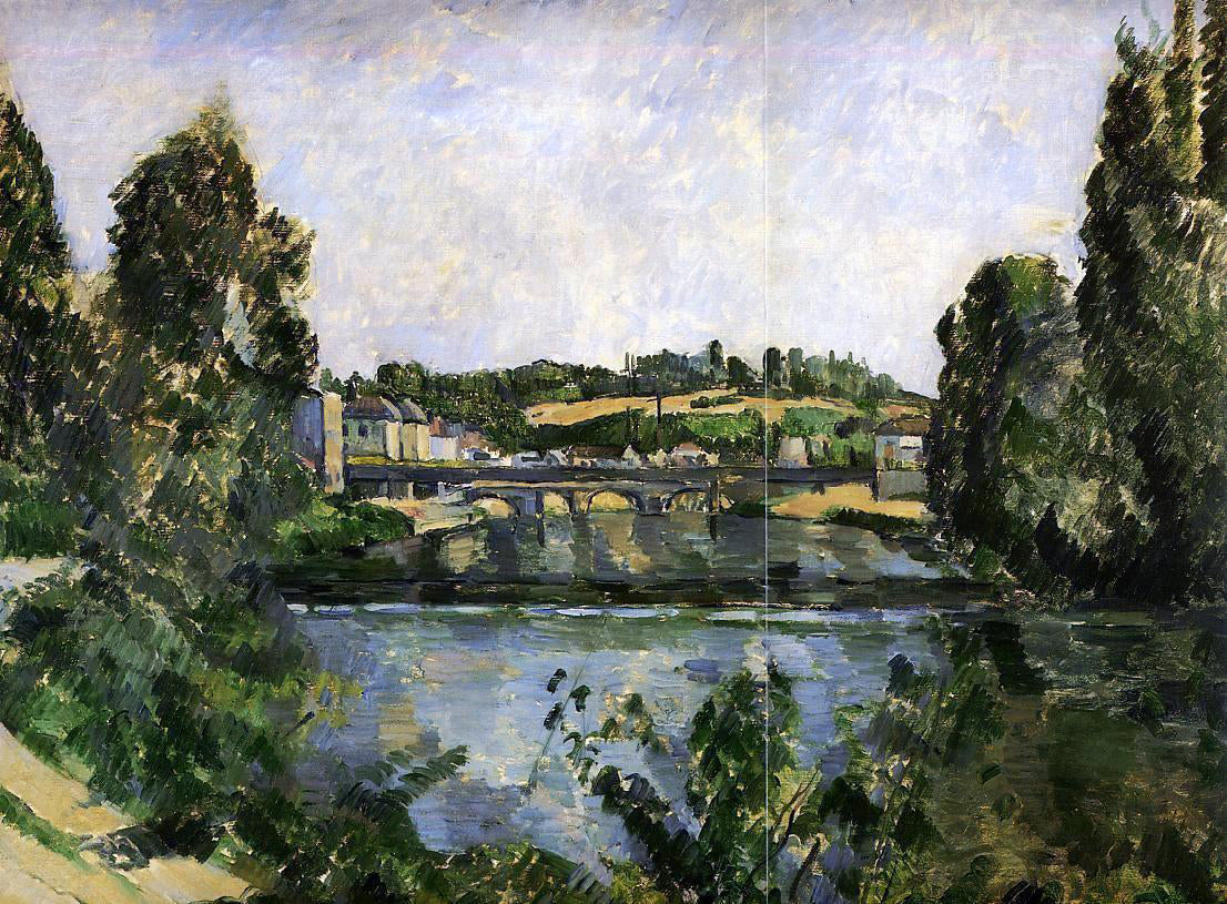 Paul Cezanne The Bridge and Waterfall at Pontoise - Canvas Print