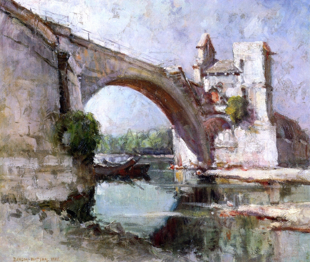 Dawson Dawson-Watson A Bridge at Avignon - Canvas Print