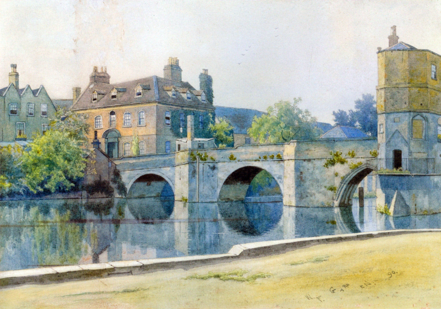 William Fraser Garden The Bridge at St. Ives - Canvas Print