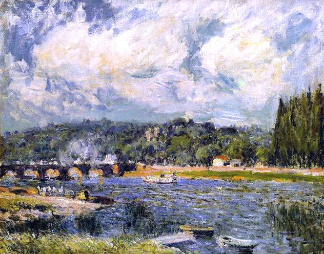 Alfred Sisley The Bridge of Sevres - Canvas Print