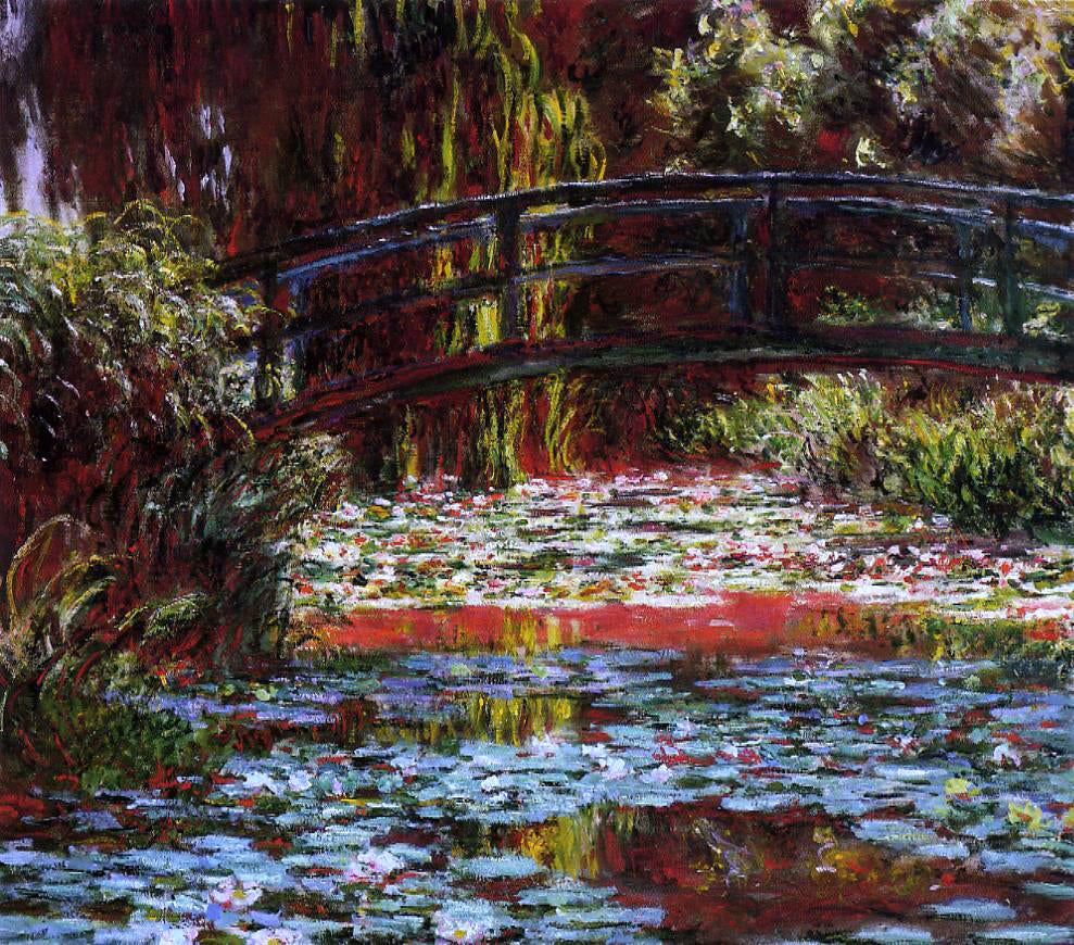 Claude Oscar Monet A Bridge over the Water-Lily Pond - Canvas Print