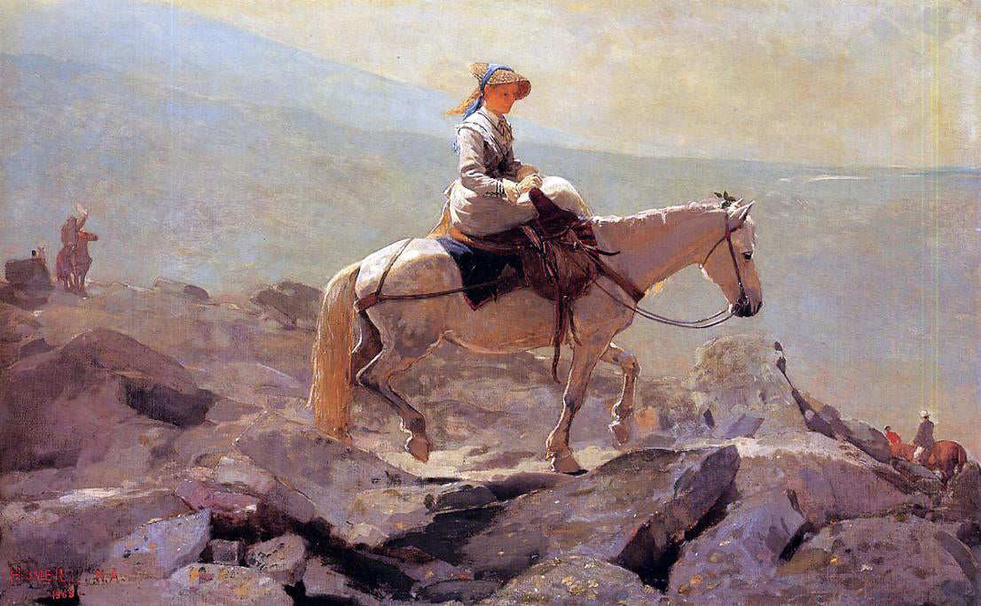 Winslow Homer The Bridle Path, White Mountains - Canvas Print