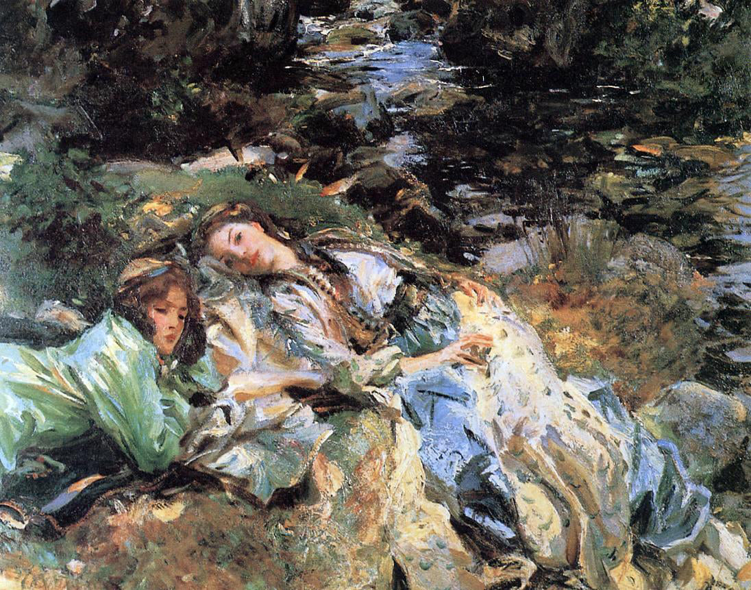 John Singer Sargent A Brook - Canvas Print