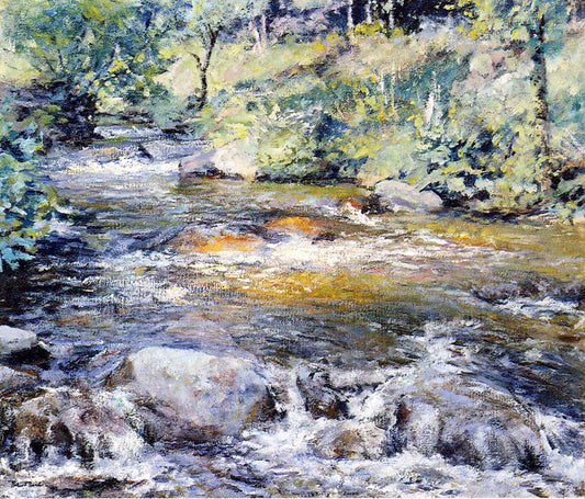 Robert Lewis Reid The Brook - Canvas Print