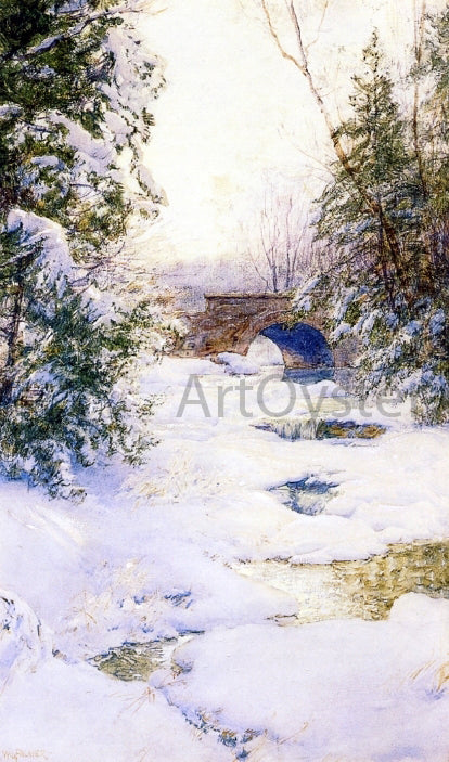 Walter Launt Palmer The Brook in Winter - Canvas Print