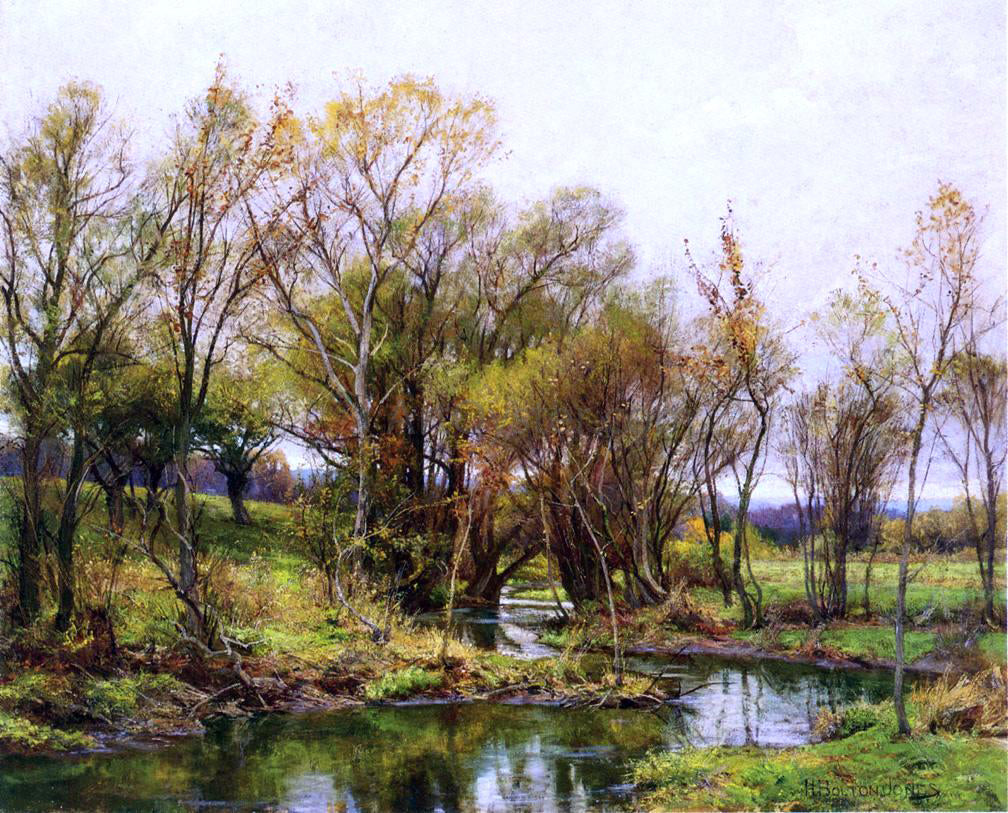 Hugh Bolton Jones The Brook - Morning - Canvas Print
