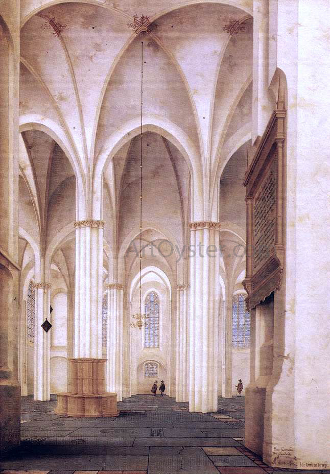 Pieter Jansz Saenredam The Buurkerk at Utrecht - Canvas Print