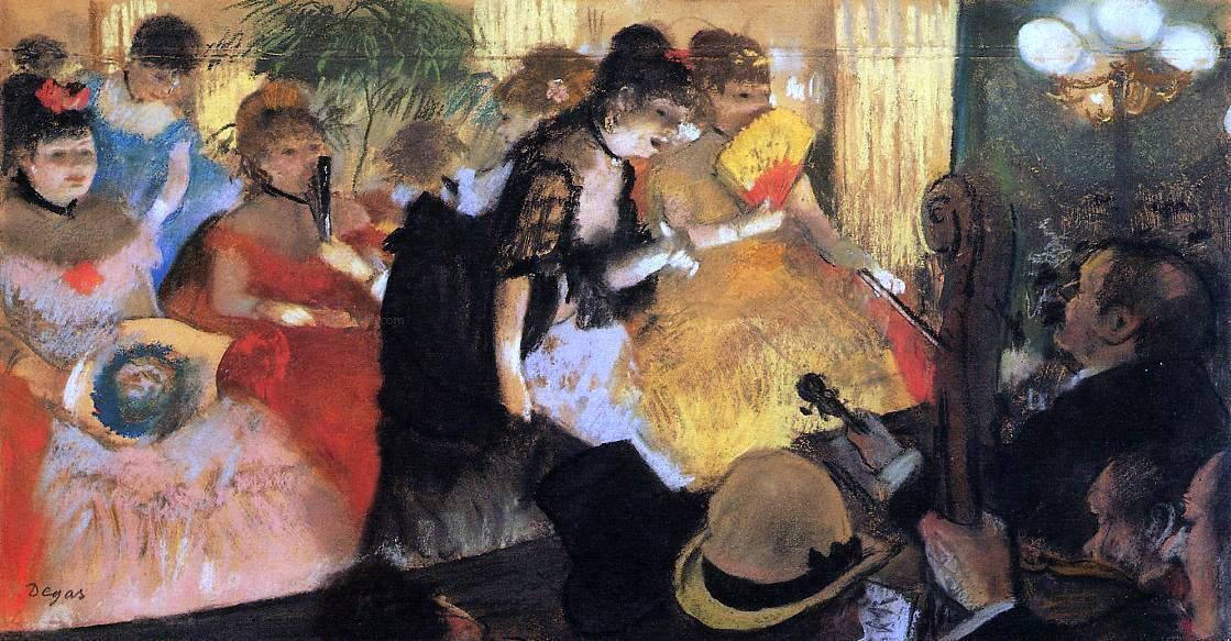 Edgar Degas The Cafe Concert - Canvas Print