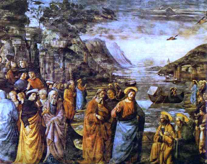 Domenico Ghirlandaio The Calling of St. Peter - Canvas Print