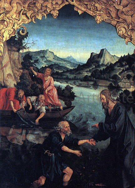 Hans Suss Von Kulmbach The Calling of St Peter - Canvas Print