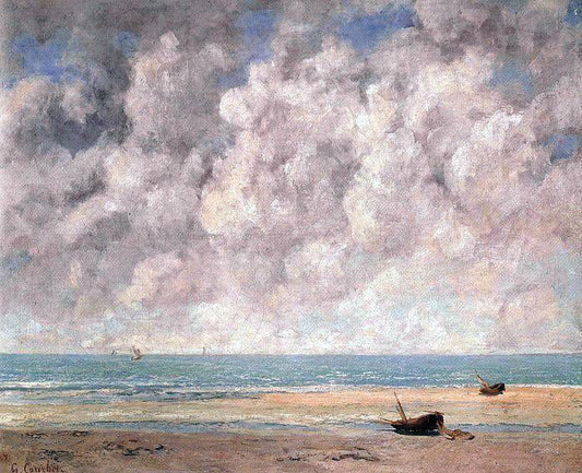 Gustave Courbet The Calm Sea - Canvas Print