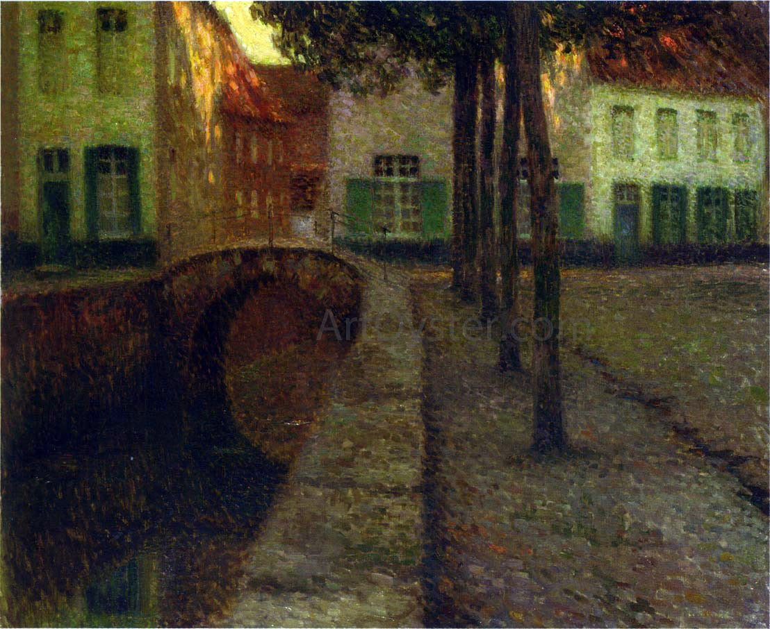 Henri Le Sidaner The Canal - Canvas Print