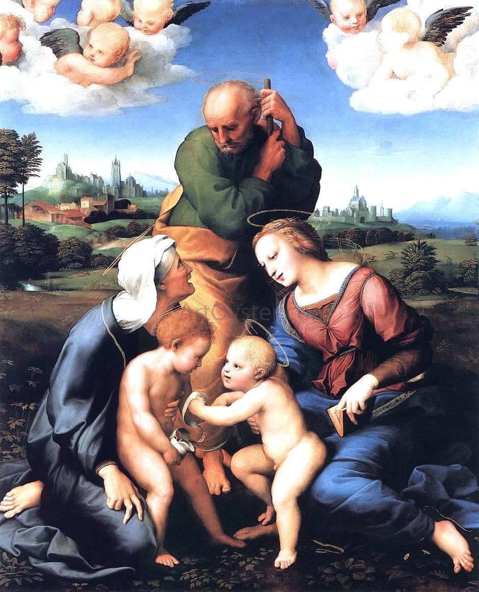 Raphael The Canigiani Madonna - Canvas Print