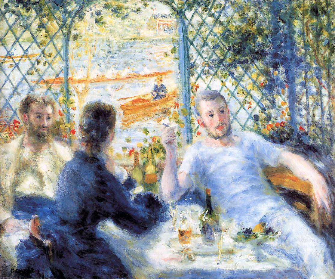 Pierre Auguste Renoir A Canoeist's Luncheon - Canvas Print