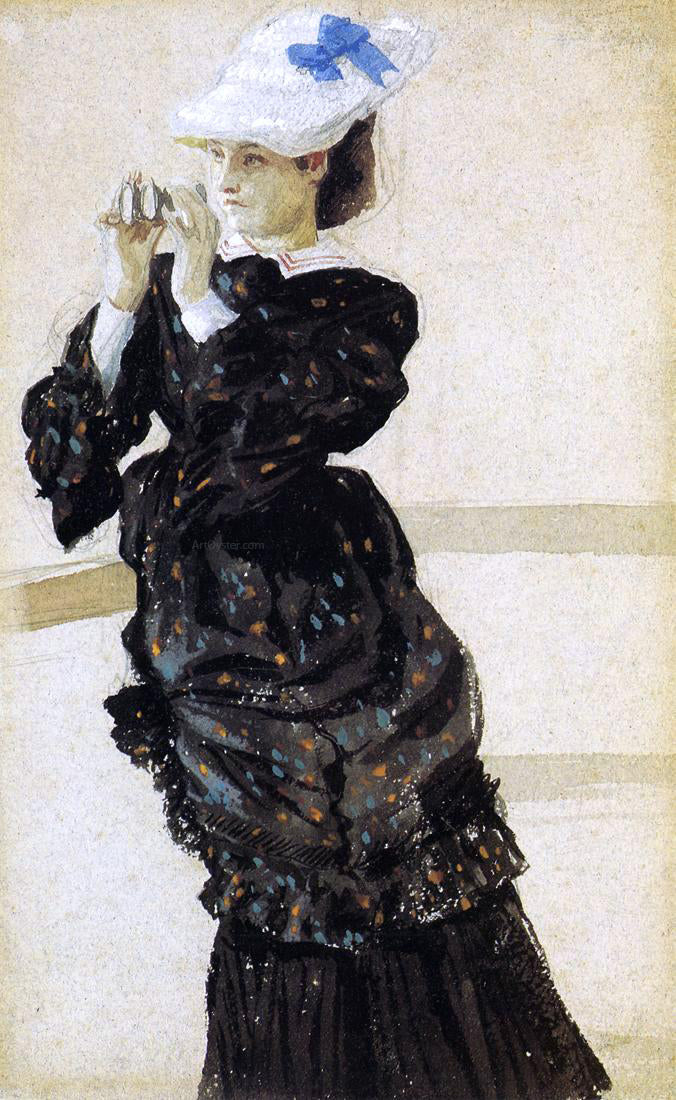 James Tissot The Captain's Daughter - Canvas Print