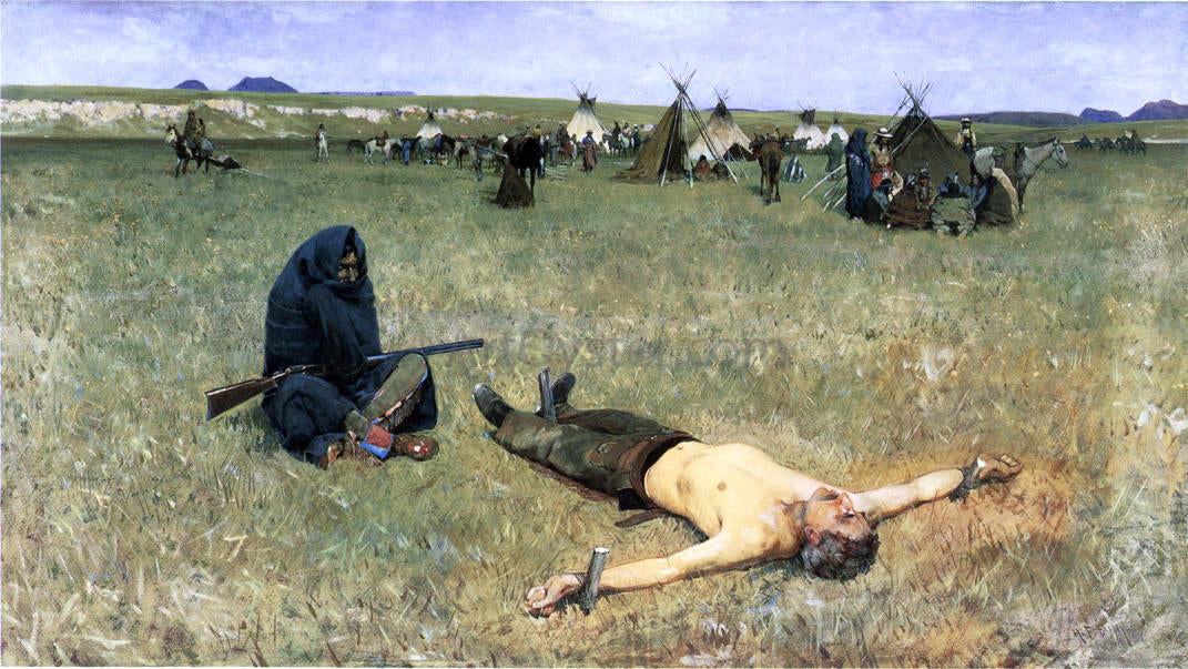 Henry F Farney The Captive - Canvas Print