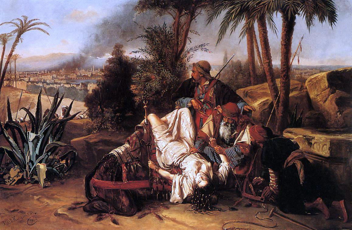Jan Baptiste Huysmans The Captive - Canvas Print