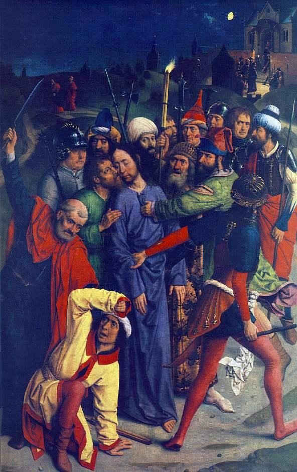 Dirck Bouts The Capture of Christ - Canvas Print