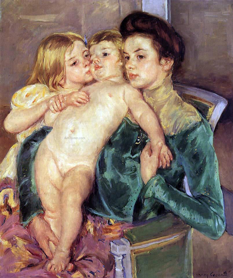 Mary Cassatt The Caress - Canvas Print