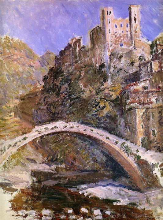 Claude Oscar Monet The Castle at Dolceacqua - Canvas Print
