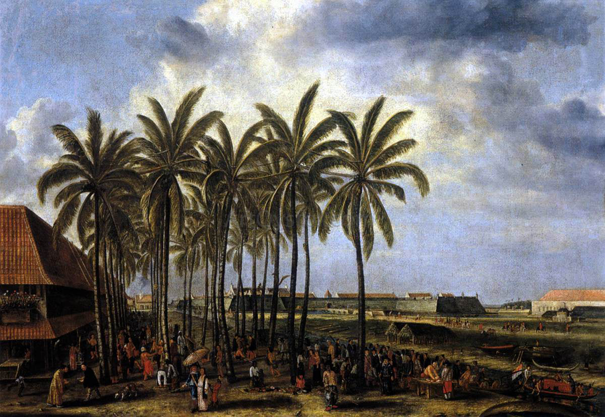 Andries Beeckman The Castle of Batavia, Seen from Kali Besar West - Canvas Print