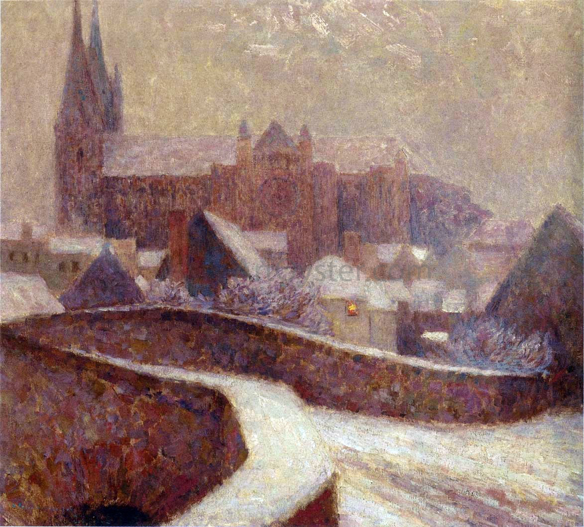Henri Le Sidaner The Cathedral at Chartres - Canvas Print