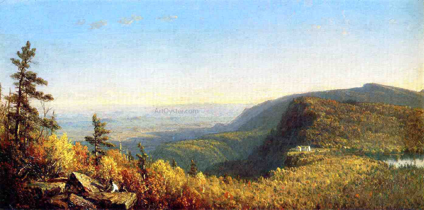 Sanford Robinson Gifford The Catskill Mountain House - Canvas Print