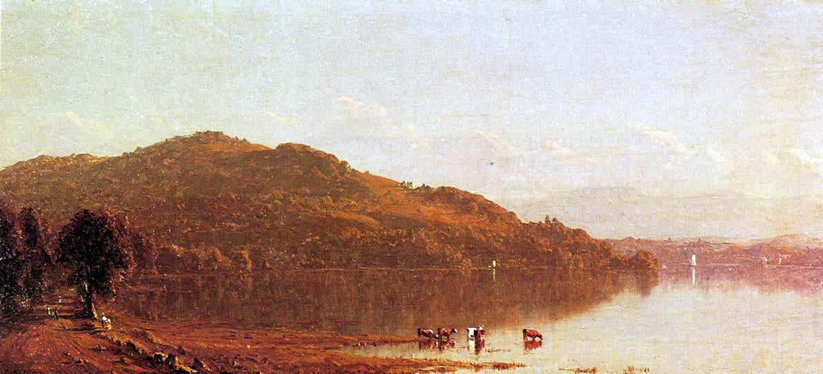 Sanford Robinson Gifford The Catskills from Hudson, N.Y. - Canvas Print