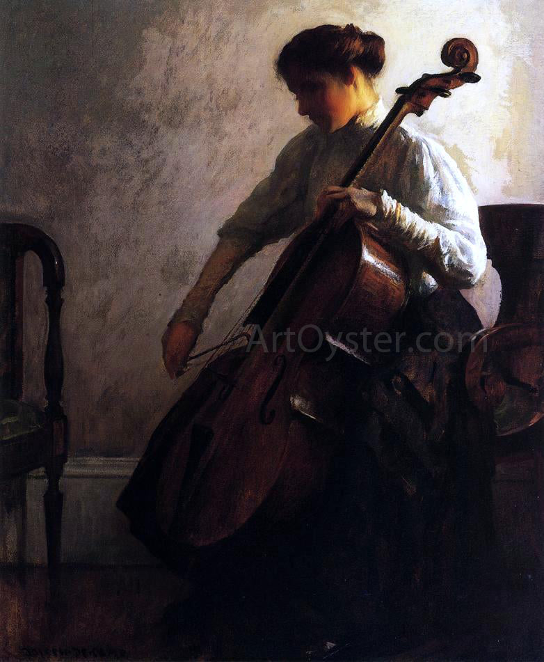 Joseph DeCamp The Cellist - Canvas Print