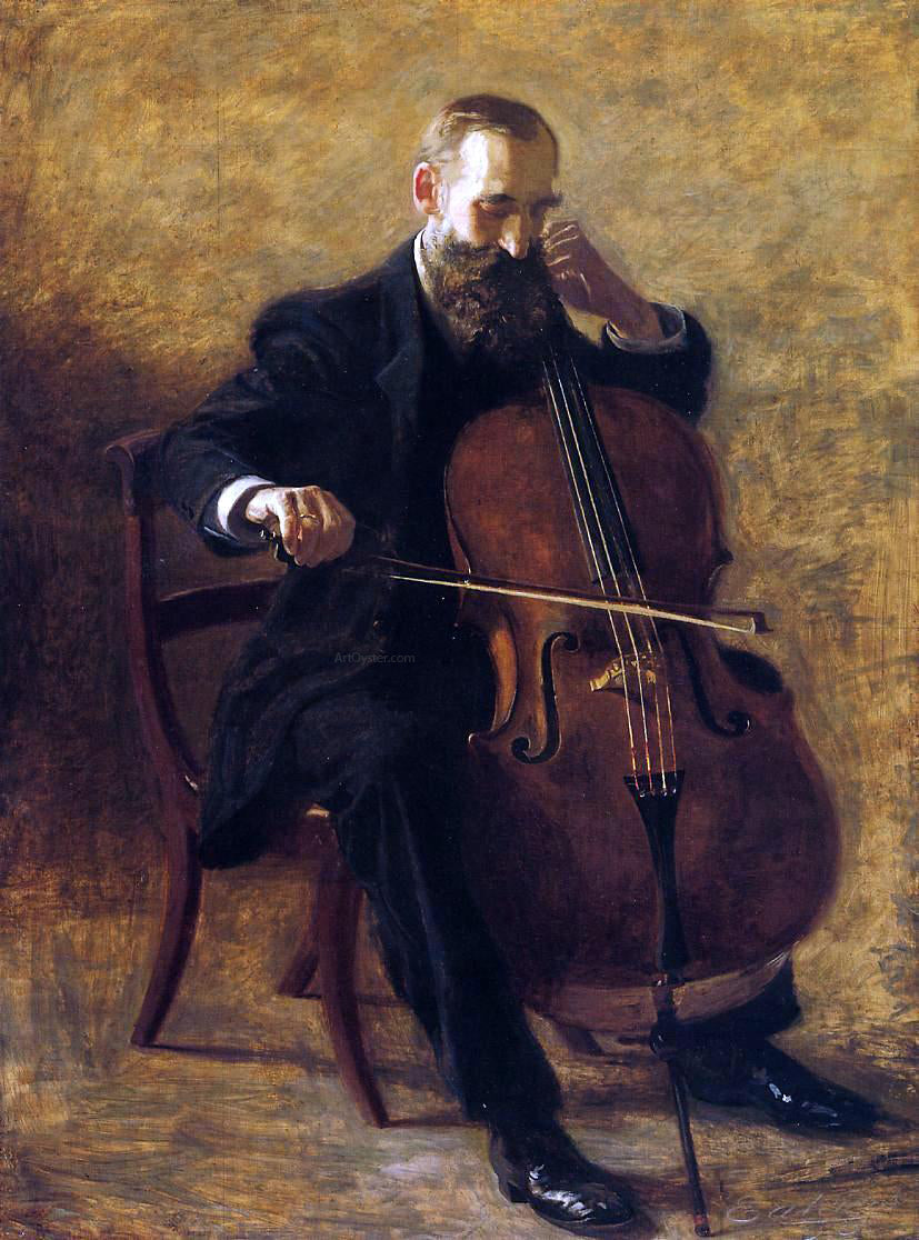Thomas Eakins The Cello Player - Canvas Print