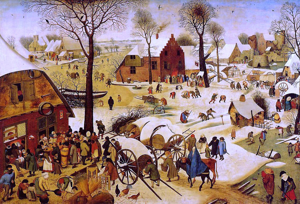 The Younger Pieter Bruegel The Census at Bethlehem - Canvas Print