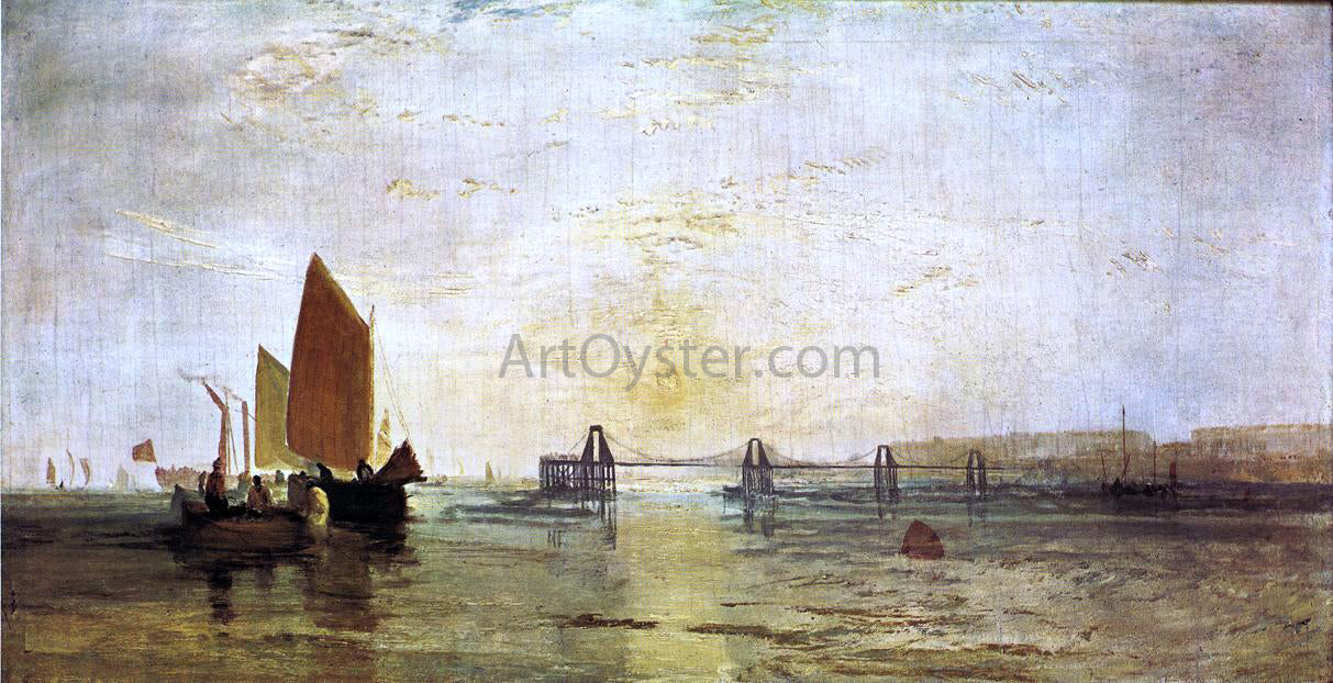 Joseph William Turner The Chain Pier, Brighton - Canvas Print