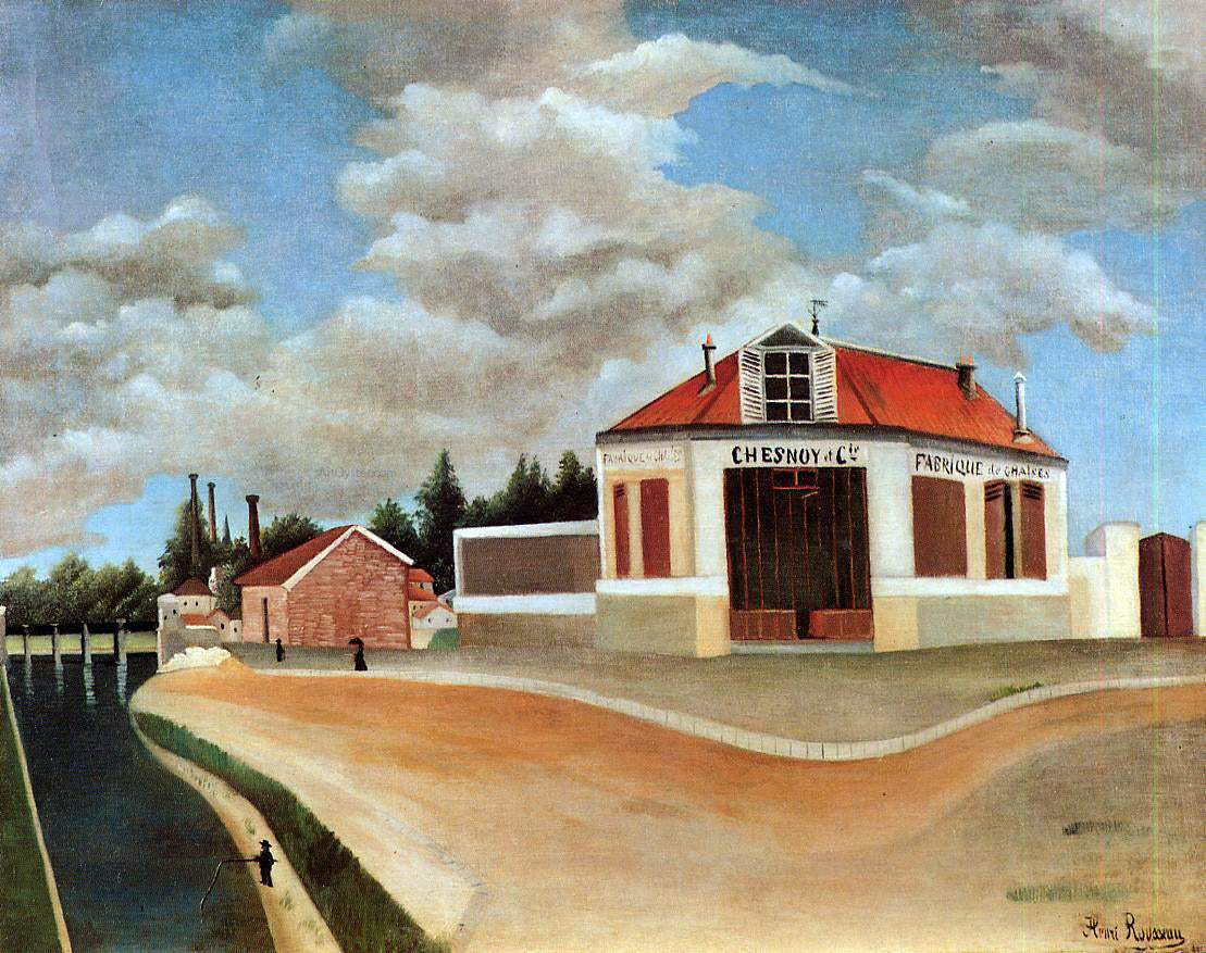 Henri Rousseau The Chair Factory - Canvas Print