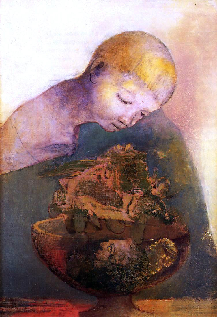 Odilon Redon The Chalice of Becoming - Canvas Print