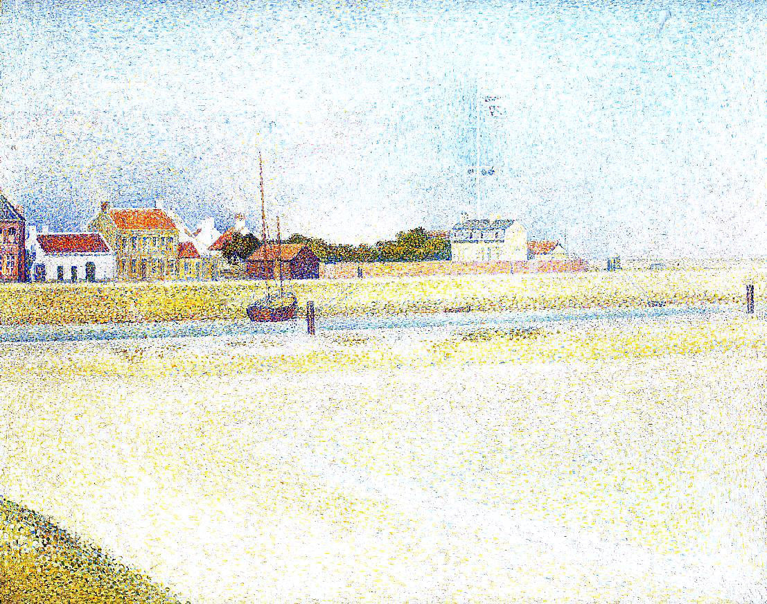 Georges Seurat The Channel at Gravelins, Grand-Fort-Philippe - Canvas Print